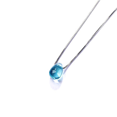 Crystal Ocean Drop Purification Clavicle Necklace-Your Soul Place